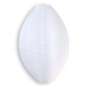 OEM ODM unico paralume di carta a forma di uovo ovale a forma di lanterna di carta con paralume di carta bianca fabbrica di paralumi
