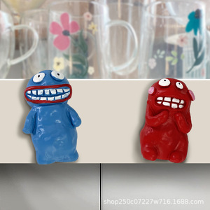 Autocollant magnétique pour réfrigérateur en résine, monstre de dessin animé mignon, 5 cm, décoration de la maison, cadeau - Product Image 3