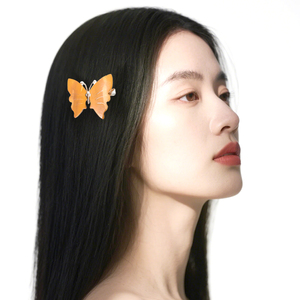 Bán Buôn Tinh Thể Tự Nhiên Đồ Trang Sức Bướm Phụ Kiện Hỗn Hợp Chất Liệu Pha Lê Bướm Kẹp Tóc - Product Image 5