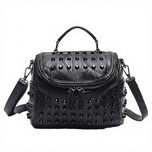 Womens Pebbled Leather Slouchy Dumpling Bag Adjustable Shoulder Strap <b>Small</b> Crossbody Tote <b>Handbag</b> - Product Image 2