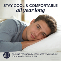 Oreiller de lit pour personnes ayant chaud la nuit, en coton respirant, doux et moelleux, anti-déplacement, pour hôtels (vente en gros)
