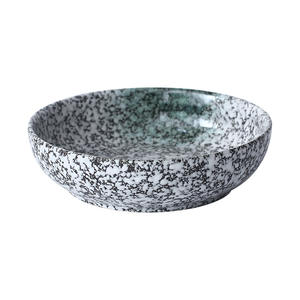 Kreatives Restaurant Handels qualität Keramik suppe Abendessen Kalte Gerichte Vintage Japanisches Steinzeug Große tiefe Platte - Product Image 1