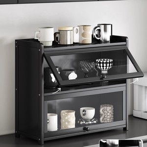 Multi-layer desktop dustproof storage rack, cosmetic cup holder, coffee and tea cup display and storage cup rack - Product Image 2