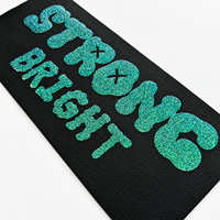 Étiquettes personnalisables lavables, résistantes à l'abrasion et aux rayures, en vinyle thermocollant fluorescent pour vêtements de sport