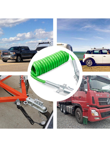 Câble Kai Mei TC-011 KM 7 broches, conducteur en cuivre vert, câble spiralé 12 <span class=keywords><strong>volts</strong></span> <span class=keywords><strong>pour</strong></span> connexion de remorque de camion, prise 7 cœurs enroulée - Product Image 6