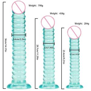 Dildo en silicone souple, masturbateur féminin, sûr pour le corps, dispositif de <span class=keywords><strong>plaisir</strong></span> noir, dildo réaliste noir, extra large et dildo, jouet sexuel pour adultes - Product Image 2