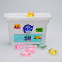 Capsules de lessive jetables écologiques à faible mousse en gel pour machine à laver, usage vestimentaire, éclaircissant et protecteur de couleur