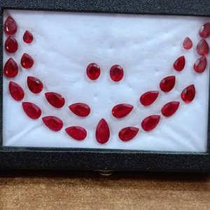 Rubí Cultivado en Laboratorio, Forma de Pera, Gema Suelta, Rojo Intenso, Calidad Premium, Piedra Sintética para Joyería, Hecho a Mano - Product Image 6