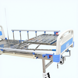 Cama de Hospital Manual KS de Acero Inoxidable con Altura Ajustable y Barandillas para Uso Doméstico y Cuidado de Ancianos - Product Image 2