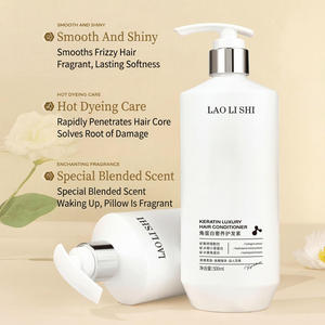 Crème revitalisante capillaire de luxe à la kératine, marque privée, réparation, lissage, cheveux abîmés, secs, bouclés, frisés, parfum longue durée, OEM ODM - Product Image 2