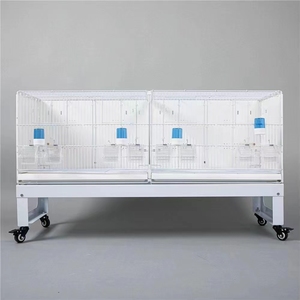 KWS <span class=keywords><strong>Jaula</strong></span> de Pájaros Apilable de Doble Vuelo, Paquete de Cartón de 23 Pulgadas, Botón a Presión Sostenible, <span class=keywords><strong>Jaula</strong></span> - Product Image 6