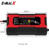 Nouveau modèle de chargeur de batterie à impulsions 12V6A pour moto et voiture avec certifications CE FCC UL 1206-08