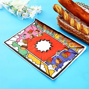 Custom Printed <b>Eco</b>-<b>Friendly</b> Biodegradable Greaseproof PE Recyclable Food Grade Sandwich Burger <b>Wrapping</b> <b>Paper</b> Deli Food China - Product Image 3