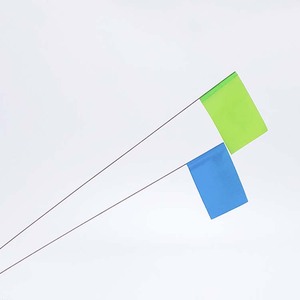 Bandera de trail naranja, 4x5x30, estaca de alambre - Product Image 4