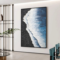Peinture à l'huile sur toile encadrée, style américain, sujets animaux/plantes, texture de sol pour salon, peinture murale d'hôtel, art de niche