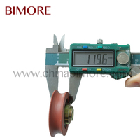 Rodillo Metálico para Colgar en la Puerta del Ascensor del Hotel Bimore, KM89629G02, OD44mm, W12mm, 6200Z, M8