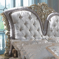 Vente en gros Ensemble de chambre à coucher ancien en bois Mobilier de chambre à coucher de style provincial français Lit King Size sculpté