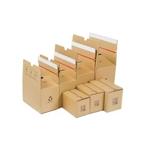 Folding Lid Tear Strip Mailing Shipping Corrugated Gift Box OEM Recyclable <b>Heavy</b> <b>Duty</b> Mobile Phone Packing <b>Zipper</b> Carton Box - Product Image 2