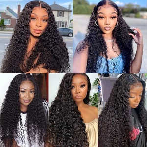 180 Density HD 13X6 Transparent <strong>Deep</strong> <strong>Wave</strong> Human Hair Lace Frontal Wig 30 40 Inch 13X4 Water Curly Lace Front Human Hair Wigs - Product Image 6