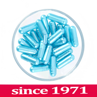 000 # -2 #   Capsules de médicaments bleu-bleu / Capsules de gélatine vides colorées pour médicaments avec certificat Halal