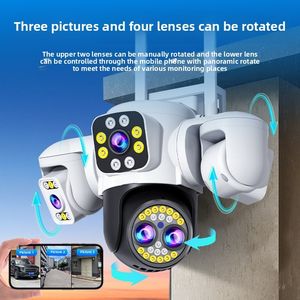 Kamera keamanan Wifi 12MP luar ruangan 3 layar dengan Zoom 10X jaringan penglihatan malam kamera PTZ Audio dua arah AI pelacakan gerakan CCTV - Product Image 3