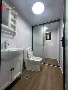 Casa contenedor extensible prefabricada americana <span class=keywords><strong>de</strong></span> alta calidad <span class=keywords><strong>de</strong></span> 20 pies con baño <span class=keywords><strong>de</strong></span> 3 dormitorios, apartamento <span class=keywords><strong>de</strong></span> diseño moderno y uso en el bar del hogar - Product Image 6