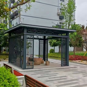 Pavillons de style chinois en aluminium de haute qualité, toits en tuiles de style Grande Muraille, poutres de forme spéciale <span class=keywords><strong>pour</strong></span> l'environnement bioclimatique - Product Image 3