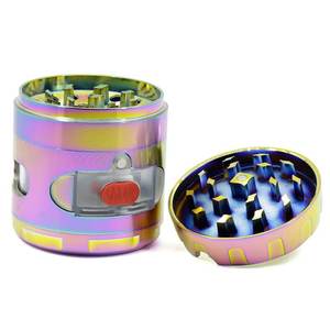 New Hot Sale 63mm High Quality Magnetic Simple Zinc Alloy Dry <b>Herb</b> <b>Grinder</b> with Drawer - Product Image 5