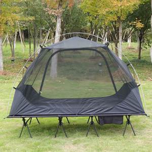 Cama de Camping Extra Larga y Ancha, de Aluminio 7075, con Capacidad de Carga de 200 kg, 4 Patas Estables, Plegable y Resistente, para Viajes al Aire Libre y Tiendas de Campaña - Product Image 4