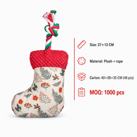 Jouets pour chiens personnalisés en corde à mâcher en gros pour Noël