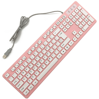 JERTECH Usine Chinoise Personnalisé OEM Fil Tablette Clavier d'ordinateur portable USB Filaire PC Ordinateur Bureau Fil Clavier