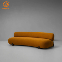 Canapé d'angle en tissu de lin nordique moderne, cadre en bois massif de frêne, ensemble de canapés modulaires pour salon, canapé sectionnel de luxe