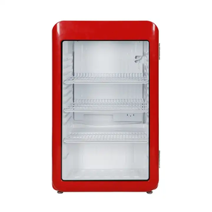 Retro <strong>Fridge</strong> Home Use Upright <strong>Tabletop</strong> Showcase Wholesale American Standard Glass Door Display <strong>Fridge</strong> - Product Image 5