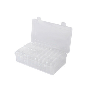 Transparent Plastic Jewelry Storage <b>Box</b> 5.5cm Square Compartments 20-Pack Organizers For Small Items - Product Image 4