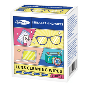 <span class=keywords><strong>Lingettes</strong></span> de nettoyage pour lentilles de qualité supérieure à étiquette privée, emballées individuellement, 6x12 cm, papier facile à transporter, personnalisées pour lunettes, téléphones portables, lunettes - Product Image 1