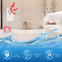 Alarme intelligente de fuite d'eau - Détection de fuite d'eau pour salles de bain, cuisines et balcons