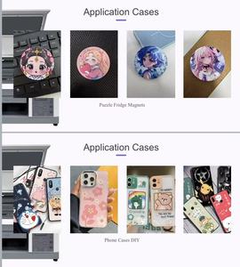 מדפסת UV שטוחה ניידת XP600 עם ראש הדפסה מבוסס בינה מלאכותית, קטנה במיוחד, מתפתחת עצמית, עם אפליקציה לסריקת קוד QR להדפסה על כיסויים לטלפונים ובקבוקים. - Product Image 6