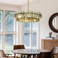 Luminaires suspendus LED de style nordique pour salle à manger, hôtel, salon, lustres en verre modernes et luxueux