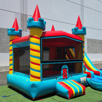 Toboggan aquatique gonflable sur mesure avec piscine, idéal pour les événements estivaux en camping, à la plage ou pour les enfants - Vente chaude