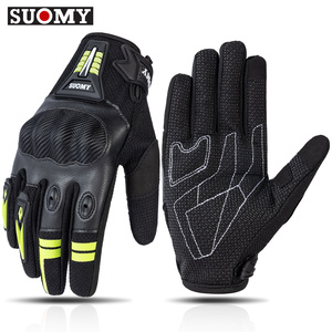 ถุงมือมอเตอร์ไซค์ Suomy Summer Breathable ระบายอากาศได้ดี ป้องกันการตกกระแทก ป้องกันการชน ถุงมือขับขี่มอเตอร์ไซค์แบบเต็มนิ้ว รองรับหน้าจอสัมผัส - Product Image 3
