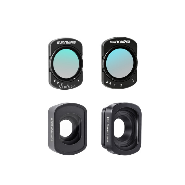 HONGDAK for OSMO POCKET4/3 Magnetic Filter Macro Lens Panoramic Lens Adjustable Black/VND Filter Accessories