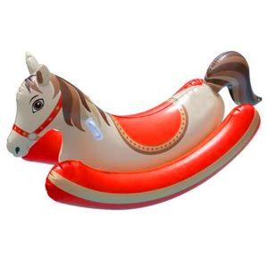 Waterhan Hamaca de Agua Inflable Ligera de PE con Diseño de Caballo, Personalizada, Flotante, para Piscina, Río, <span class=keywords><strong>Playa</strong></span> y Exteriores, para Adultos - Product Image 1