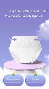 Serviettes hygiéniques de nuit type pantalon, technologie anti-fuites latérales, en coton doux, tailles M-L/XL/<span class=keywords><strong>XXL</strong></span>, lot - Product Image 2