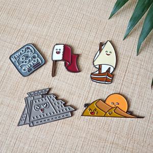 Catar souvenirs anniversary-Juego <span class=keywords><strong>de</strong></span> dibujos animados con pin <span class=keywords><strong>de</strong></span> solapa en la espalda magnético - Product Image 1