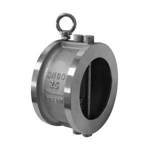 Seirna hot sale DN150 6 inch PN16 Wafer Flange Type 316 Stainless Steel Tilting Disc Check Valve