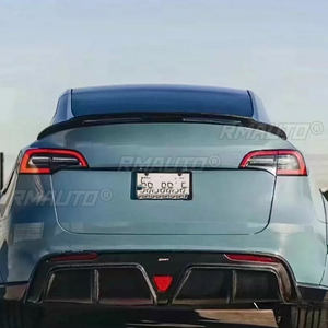 Alerón Trasero para Tesla Model Y, Material de Fibra de Carbono, Alerón para Maletero, Accesorios de Estilo para Automóvil, 2020 2021 2022 - Product Image 4