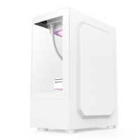 Boîtier d'ordinateur AntarcChill E-Sports refroidi par eau, micro ATX, châssis transparent, tour moyenne
