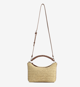 Collection d'été : Sac en paille tendance pour femme, petit sac bandoulière tissé, sac fourre-tout portable à une épaule - Product Image 4