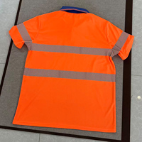 Polo de travail haute visibilité pour hommes, manches courtes, respirant, en polyester, certifié CIQ, idéal pour l'été