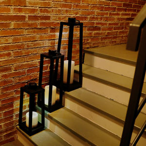 Bougeoirs Led décoratifs d'intérieur lanternes solaires pots de bougies lampe de jardin lanterne solaire - Product Image 4